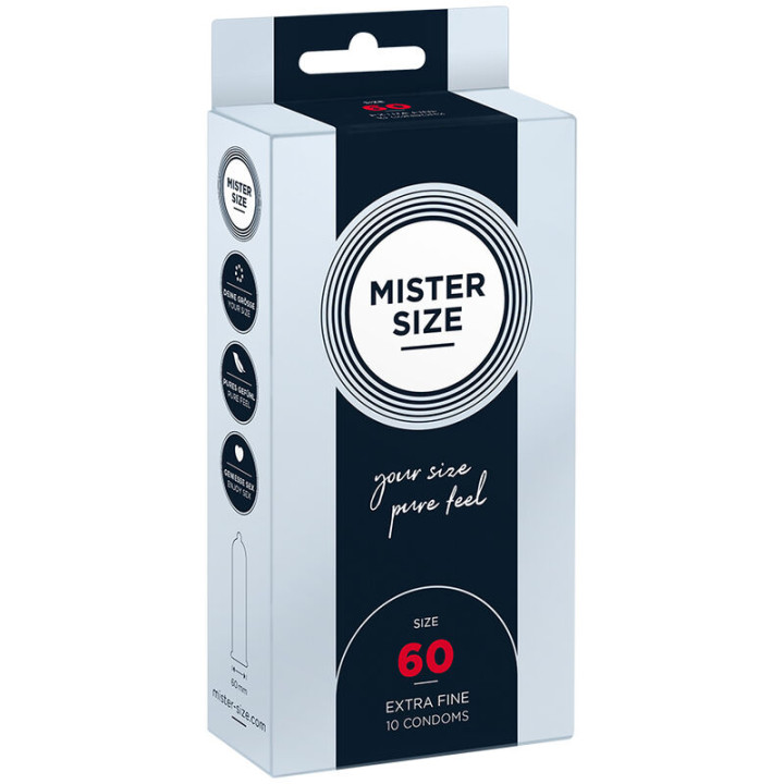 MISTER SIZE - PRESERVATIVOS TALLA XL 60 MM (10 UNIDADES) | VibraZon