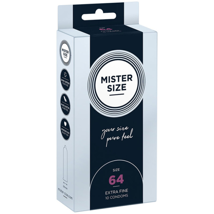MISTER SIZE - PRESERVATIVOS TALLA XXL 64 MM (10 UNIDADES) | VibraZon