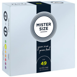 MISTER SIZE - PRESERVATIVOS TALLA S 49 MM (36 UNIDADES) | VibraZon