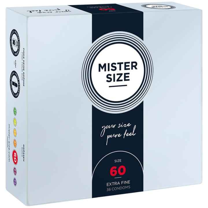 MISTER SIZE - PRESERVATIVOS TALLA XL 60 MM (36 UNIDADES) | VibraZon