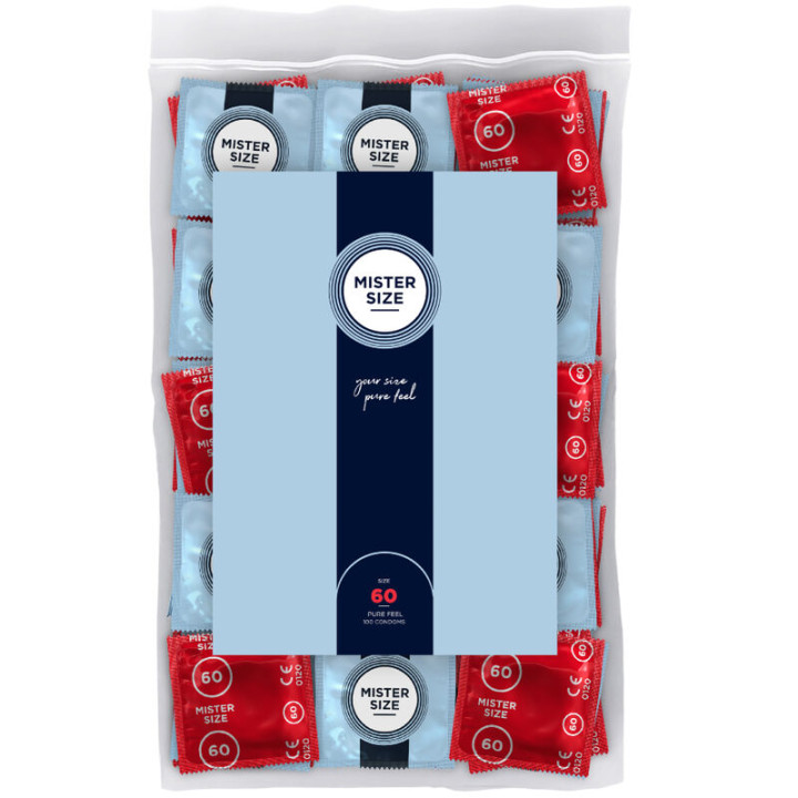 MISTER SIZE - PRESERVATIVOS TALLA XL 60 MM (100 UNIDADES) | VibraZon