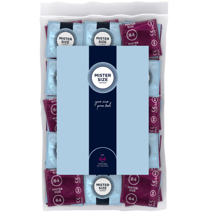 MISTER SIZE - PRESERVATIVOS TALLA XXL 64 MM (100 UNIDADES) | VibraZon