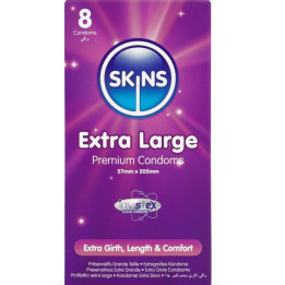 SKINS - TAMAÑO XL PRESERVATIVOS PREMIUM PACK 8 | VibraZon