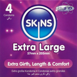 SKINS - TAMAÑO XL PRESERVATIVOS PREMIUM PACK 4 | VibraZon