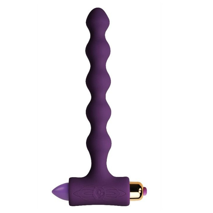 ROCKS-OFF - PLUG ANAL CON VIBRACIÓN Y ONDULACIONES PETITE SENSATIONS PEARLS | VibraZon
