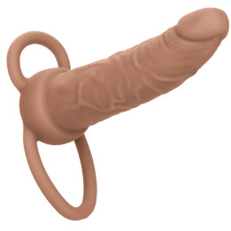 CALEXOTICS - PERFORMANCE MAXX DOBLE PENETRADOR RECARGABLE PIEL MORENO | VibraZon