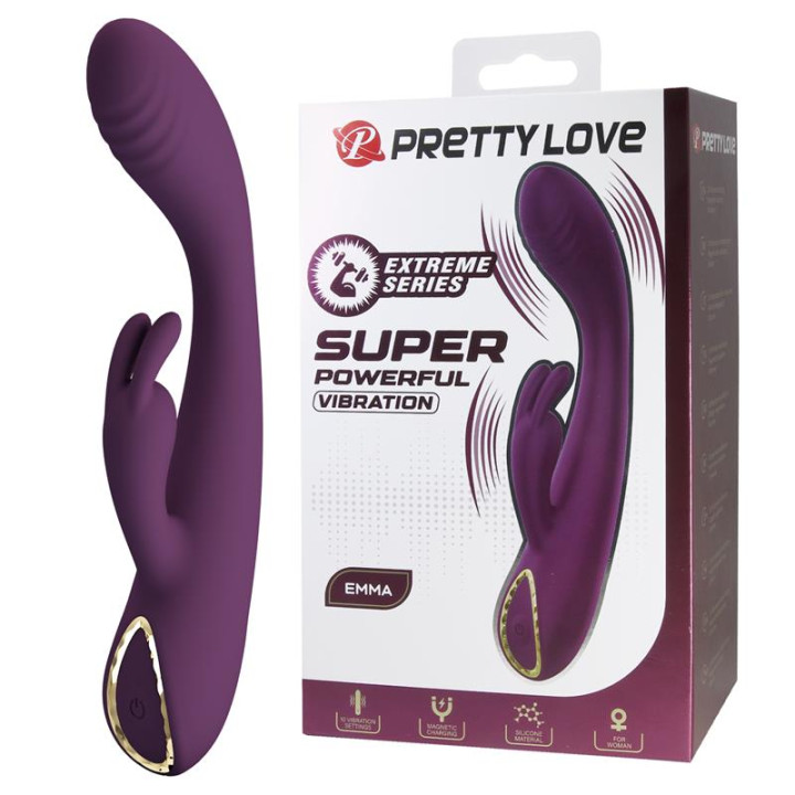 Emma Vibrador con Conejito de Prettylove | VibraZon