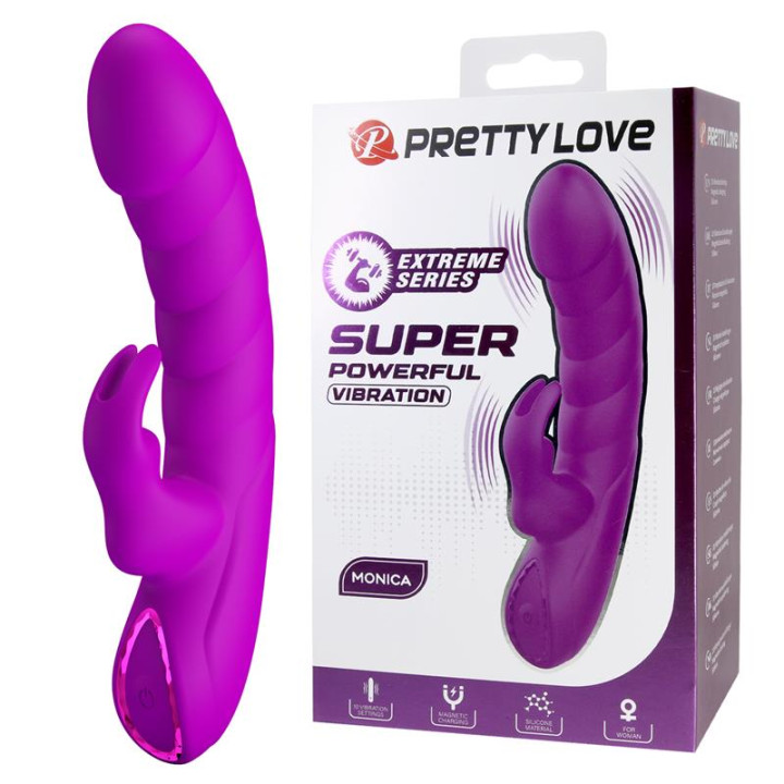 Monica Vibrador con Conejito de Prettylove | VibraZon
