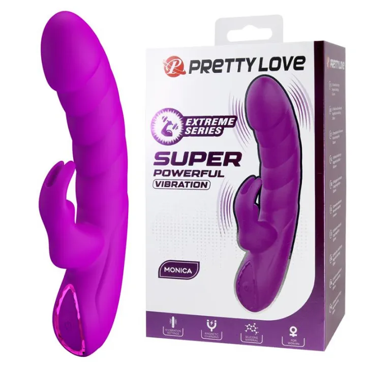 Monica Vibrador con Conejito de Prettylove