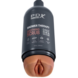 PDX PLUS - MASTURBADOR STROKER DISEÑO DISCRETO DE BOTE CHAMPU SOOTHING SCRUB CARAMELO | VibraZon