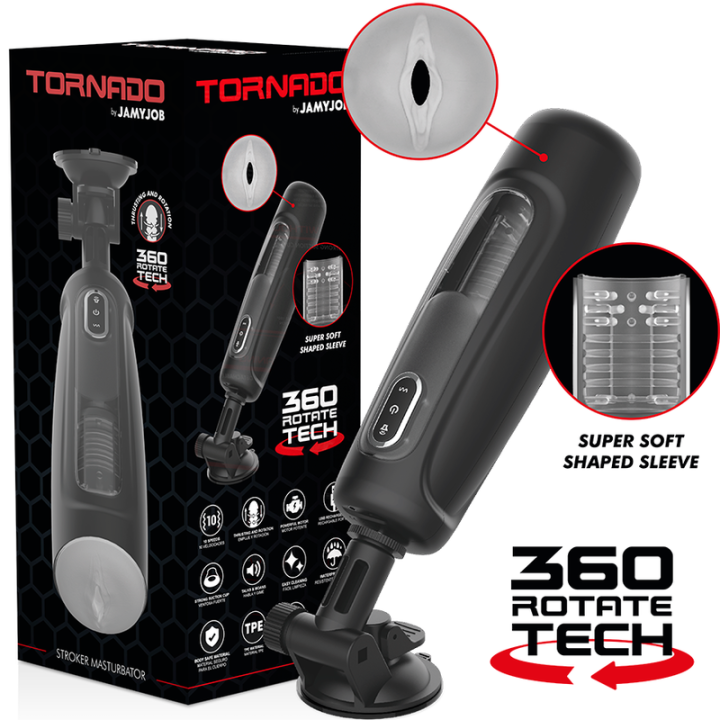 JAMYJOB - TORNADO MASTURBADOR 360 ROTATE TECH | VibraZon