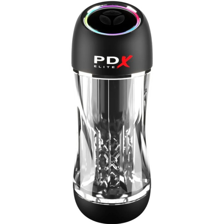 PDX ELITE - MASTURBADOR STROKER VIEWTUBE PRO VIBRADOR TRANSPARENTE | VibraZon