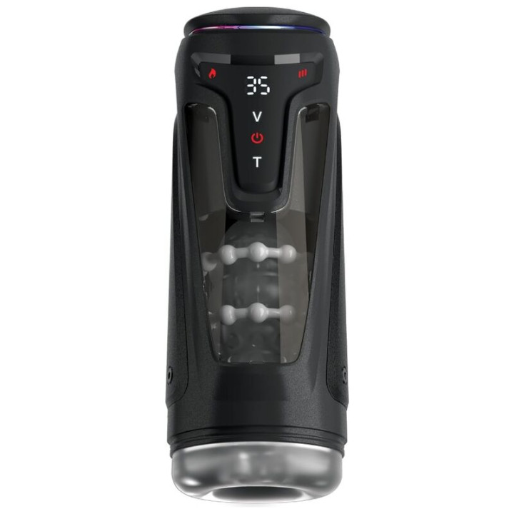 PDX ELITE - MASTURBADOR AUTOMÁTICO MOTO-BATOR PRO THRUSTING STROKER VIBRADOR Y CALOR 26.5 CM | VibraZon