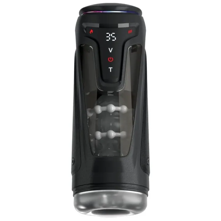 PDX ELITE - MASTURBADOR AUTOMÁTICO MOTO-BATOR PRO THRUSTING STROKER VIBRADOR Y CALOR 26.5 CM