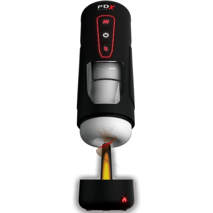 PDX ELITE - MILK ME HOTTER MASTURBADOR AUTOMÁTICO CON THRUSTING Y VIBRACIÓN EFECTO CALOR | VibraZon