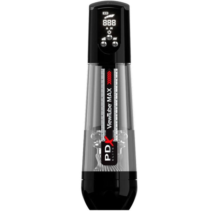 PDX ELITE - VIEWTUBE MAX VIEW MASTURNADOR AUTOMÁTICO CON SUCCIÓN TRANSPARENTE | VibraZon