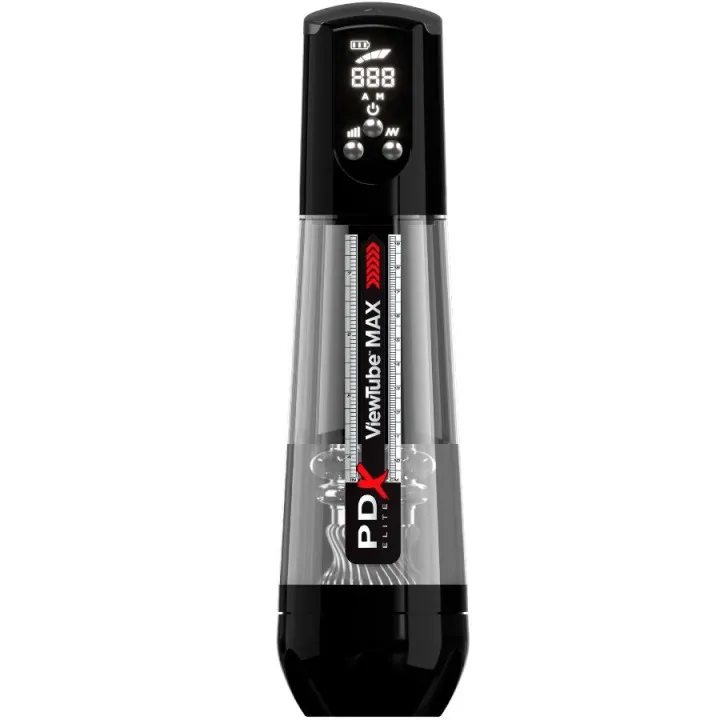 PDX ELITE - VIEWTUBE MAX VIEW MASTURNADOR AUTOMÁTICO CON SUCCIÓN TRANSPARENTE