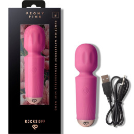 ROCKS-OFF - MINI WAND RECARGABLE 16 FUNCIONES FUCSIA | VibraZon
