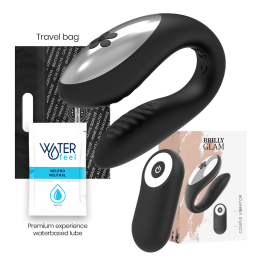 BRILLY GLAM - WE LOVE VIBRADOR PARA PAREJAS CONTROL REMOTO NEGRO | VibraZon