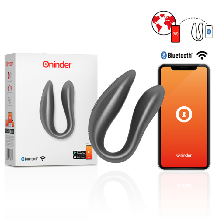 ONINDER - LISBOA ESTIMULADOR PUNTO G & CLÍTORIS NEGRO - APP GRATUITA | VibraZon