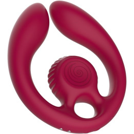 SNAIL VIBE - GIZI DÚO ESTIMULADOR DE PAREJAS CONTROL REMOTO BURDEOS | VibraZon