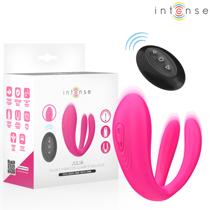 INTENSE - JULIA VIBRADOR & ESTIMULADOR DE PINZAS CONTROL REMOTO | VibraZon