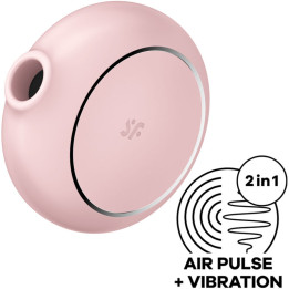 SATISFYER - PRO TO GO 3 ESTIMULADOR Y VIBRADOR DOBLE ROSA | VibraZon