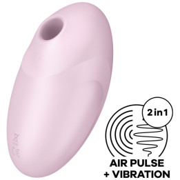 SATISFYER - VULVA LOVER 3 ESTIMULADOR Y VIBRADOR ROSA | VibraZon