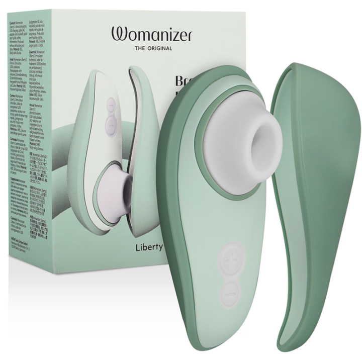 WOMANIZER - LIBERTY 2 ESTIMULADOR & SUCCIONADOR CLÍTORIS VERDE CLARO | VibraZon