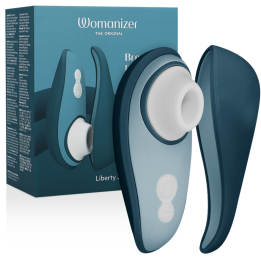 WOMANIZER - LIBERTY 2 ESTIMULADOR & SUCCIONADOR CLÍTORIS AZUL | VibraZon