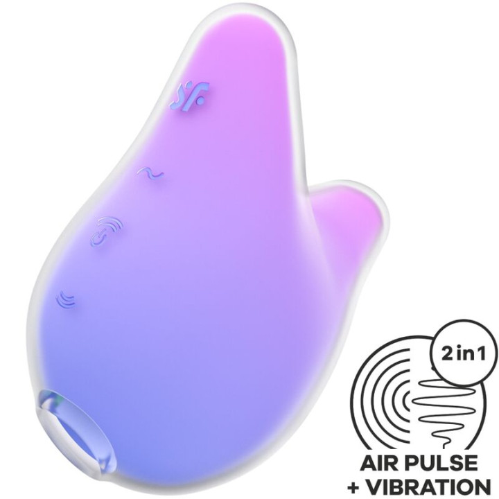 SATISFYER - MERMAID VIBES ESTIMULADOR & VIBRADOR VIOLETA Y ROSA | VibraZon