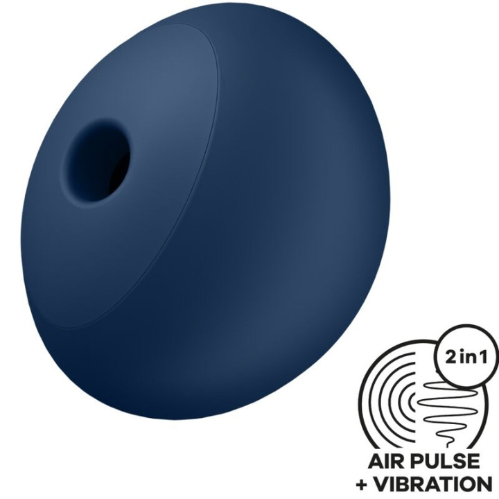 SATISFYER - AIR POWER 4 ESTIMULADOR & VIBRADOR 12 VIBRACIONES AZUL | VibraZon