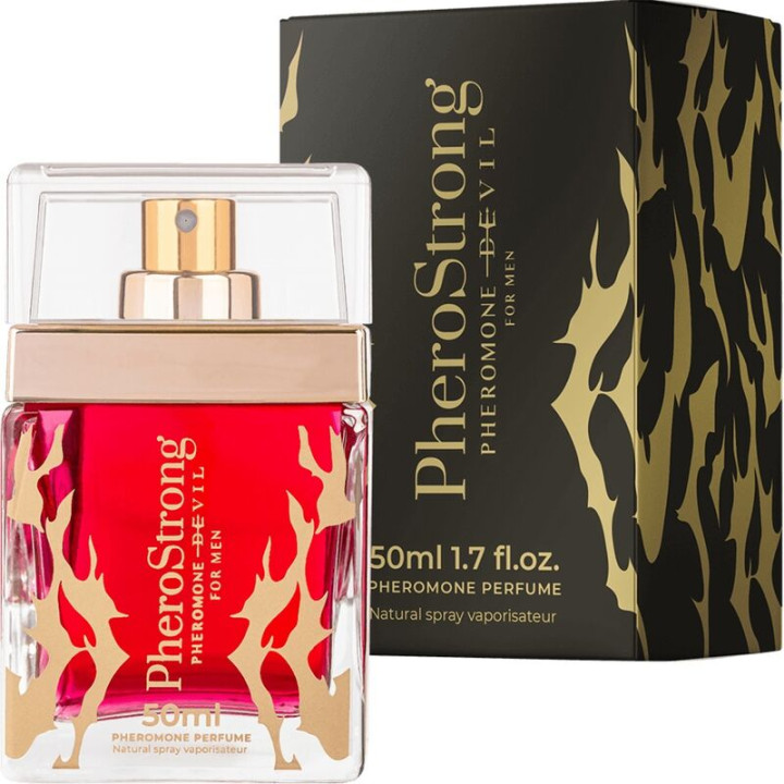 PHEROSTRONG - PERFUME CON FEROMONAS DEVIL PARA HOMBRE 50 ML | VibraZon