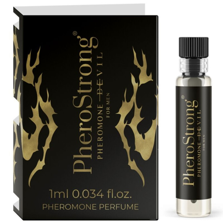 PHEROSTRONG - PERFUME CON FEROMONAS DEVIL PARA HOMBRE 1 ML | VibraZon