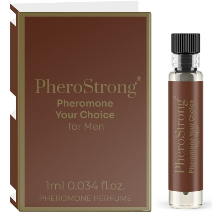 PHEROSTRONG - PERFUME CON FEROMONAS YOUR CHOICE PARA HOMBRE 1 ML | VibraZon
