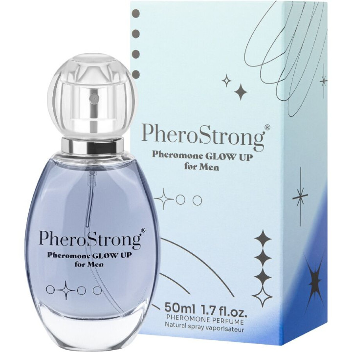 PHEROSTRONG - GLOW UP PERFUME CON FEROMONAS PARA HOMBRE 50 ML | VibraZon