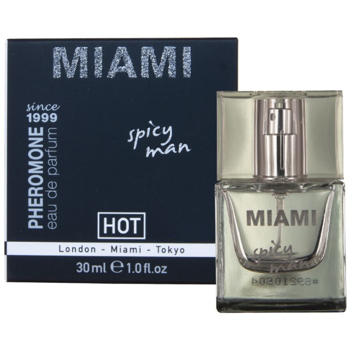 HOT - PERFUME CON FEROMONAS MIAMI SPICY HOMBRE 30 ML | VibraZon