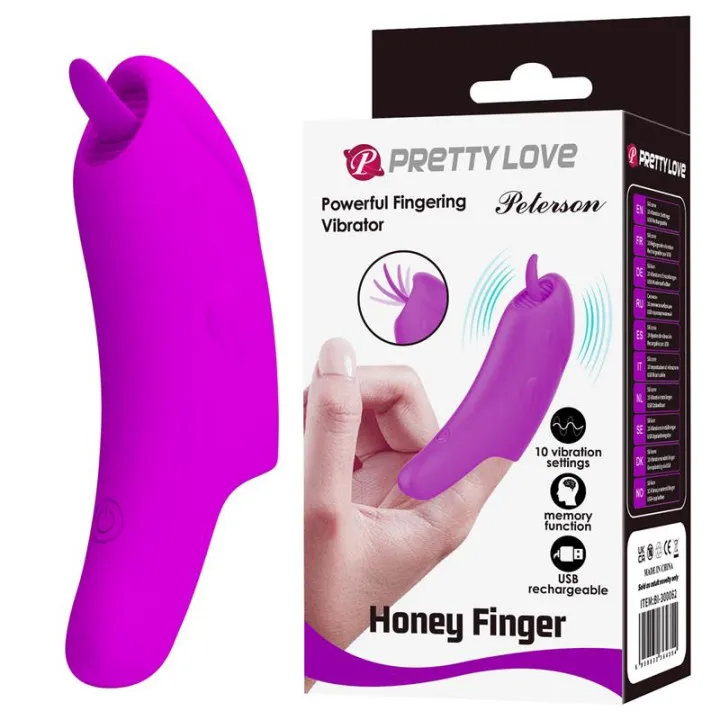 Peterson Vibrador de Dedo de Prettylove