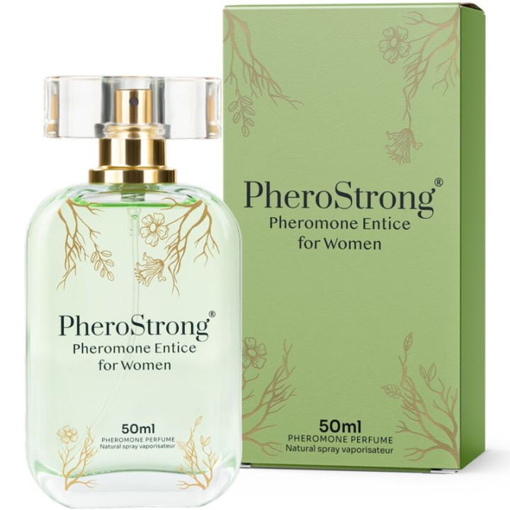 PHEROSTRONG - PERFUME CON FEROMONAS ENTICE PARA MUJER 50 ML | VibraZon