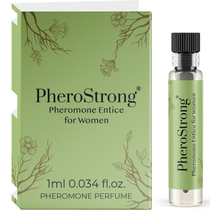 PHEROSTRONG - PERFUME CON FEROMONAS ENTICE PARA MUJER 1 ML | VibraZon