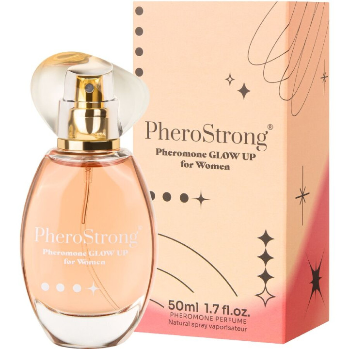 PHEROSTRONG - GLOW UP PERFUME CON FEROMONAS PARA MUJER 50 ML | VibraZon