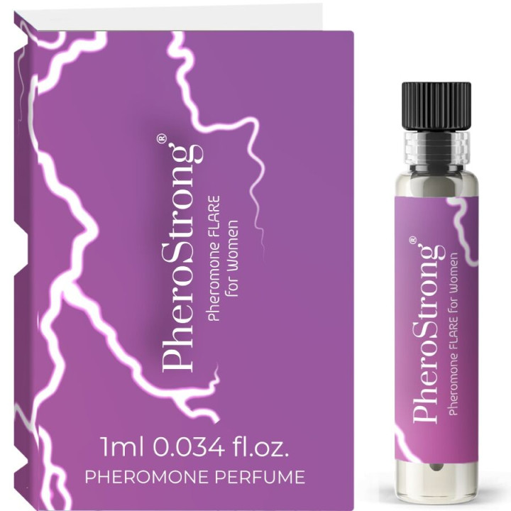 PHEROSTRONG - FLARE PERFUME CON FEROMONAS PARA MUJER 1 ML | VibraZon