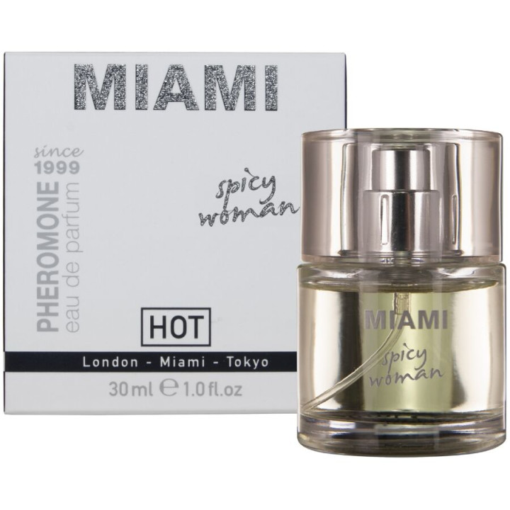 HOT - PERFUME CON FEROMONAS MIAMI SPICY MUJER 30 ML | VibraZon