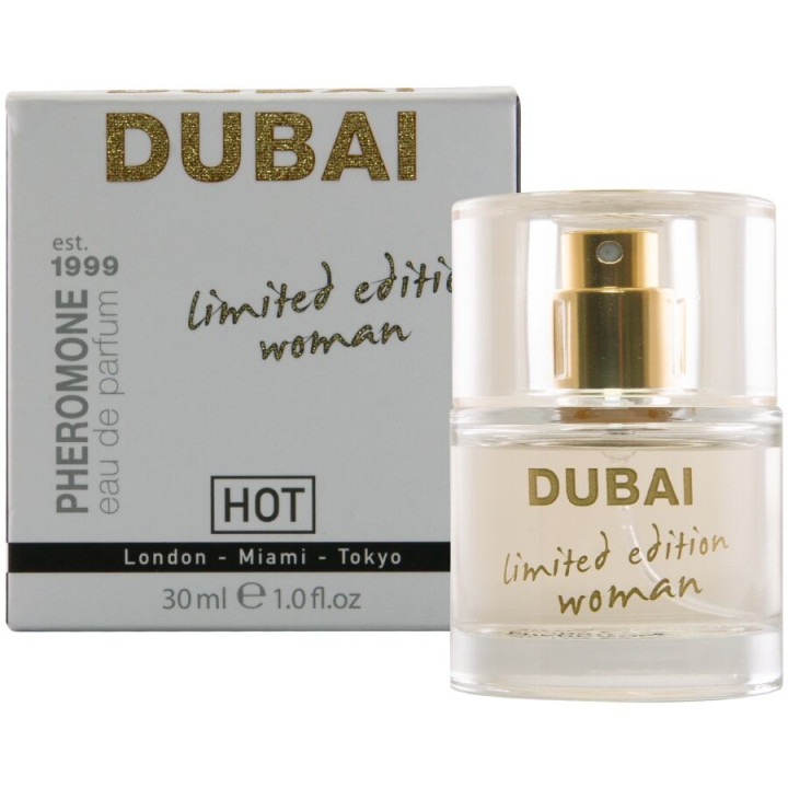 HOT - PERFUME CON FEROMONAS DUBAI EDICIÓN LIMITADA MUJER 30 ML | VibraZon