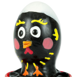 CONDOMERIE - PRESERVATIVO DECORATIVO PINTADO A MANO POLLO NEGRO | VibraZon