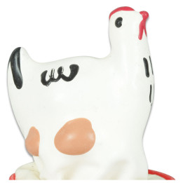 CONDOMERIE - PRESERVATIVO DECORATIVO PINTADO A MANO POLLO BLANCO | VibraZon