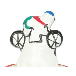 CONDOMERIE - PRESERVATIVO DECORATIVO PINTADO A MANO BICICLETA | VibraZon