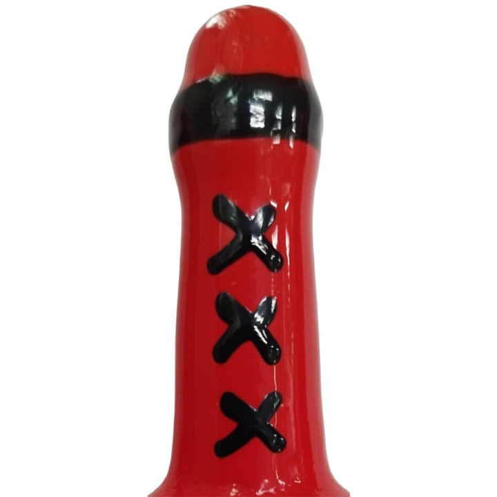CONDOMERIE - PRESERVATIVO DECORATIVO PINTADO A MANO MSTERDAM ROJO | VibraZon