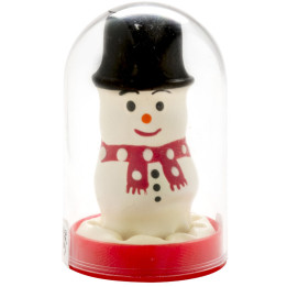 CONDOMERIE - PRESERVATIVO DECORATIVO PINTADO A MANO MUÑECO DE NIEVE | VibraZon