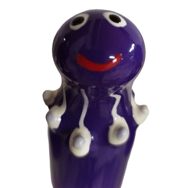 CONDOMERIE - PRESERVATIVO DECORATIVO PINTADO A MANO PULPO MORADO | VibraZon